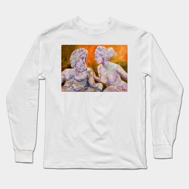 Heroic Nudity. Man and Woman Long Sleeve T-Shirt by NataliaShchip